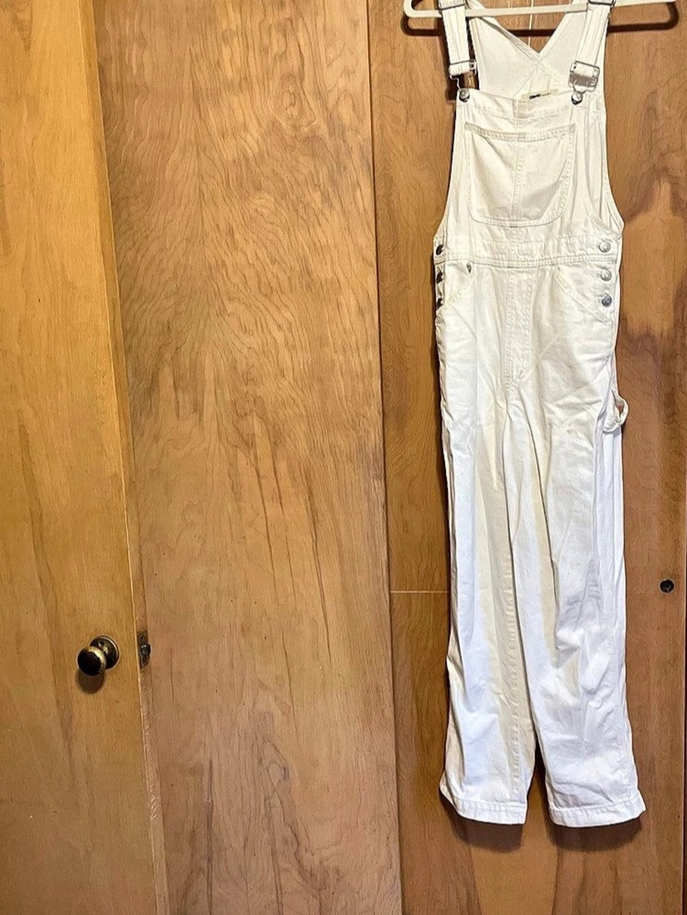 Madewell Straight-Leg Overalls in Tile White Tile White Small
